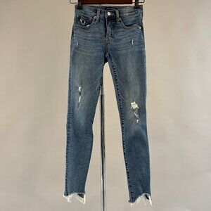 Lucky Brand Women's Ripped Mid Rise Skinny Jeans Size 25